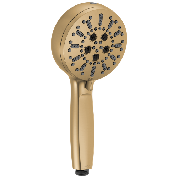 DELTA Universal Showering Components 7-Setting Hand Shower with Cleaning Spray — Lumicoat® Champagne Bronze