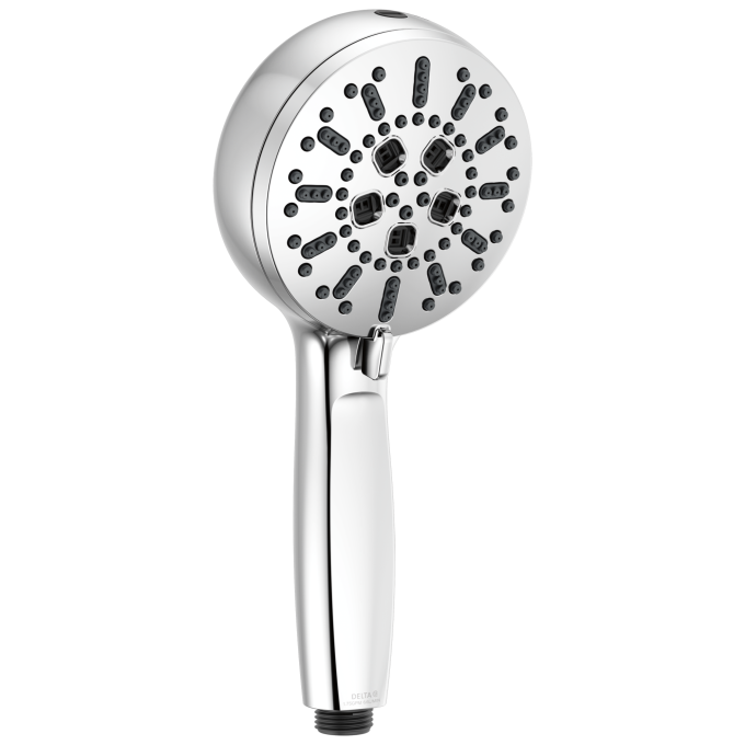 DELTA Universal Showering Components 7-Setting Hand Shower with Cleaning Spray — Lumicoat® Chrome