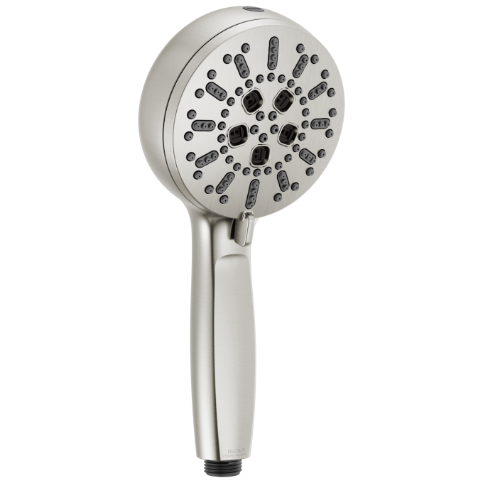 DELTA Universal Showering Components 7-Setting Hand Shower with Cleaning Spray — Lumicoat® Stainless