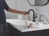 DELTA Cassidy Single Handle Pull Down Bathroom Faucet — Matte Black