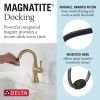 DELTA Cassidy Single Handle Pull Down Bathroom Faucet — Champagne Bronze