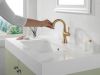 DELTA Cassidy Single Handle Pull Down Bathroom Faucet — Champagne Bronze