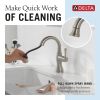 DELTA Cassidy Single Handle Pull Down Bathroom Faucet — Stainless