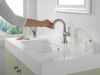 DELTA Cassidy Single Handle Pull Down Bathroom Faucet — Stainless