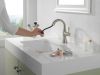 DELTA Cassidy Single Handle Pull Down Bathroom Faucet — Stainless