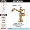 DELTA Cassidy Single Handle Bathroom Faucet — Champagne Bronze