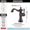 DELTA Cassidy Single Handle Bathroom Faucet — Venetian Bronze