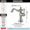 DELTA Cassidy Single Handle Bathroom Faucet — Stainless