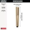 DELTA Universal Showering Components Premium Single-Setting Hand Shower — Lumicoat® Champagne Bronze