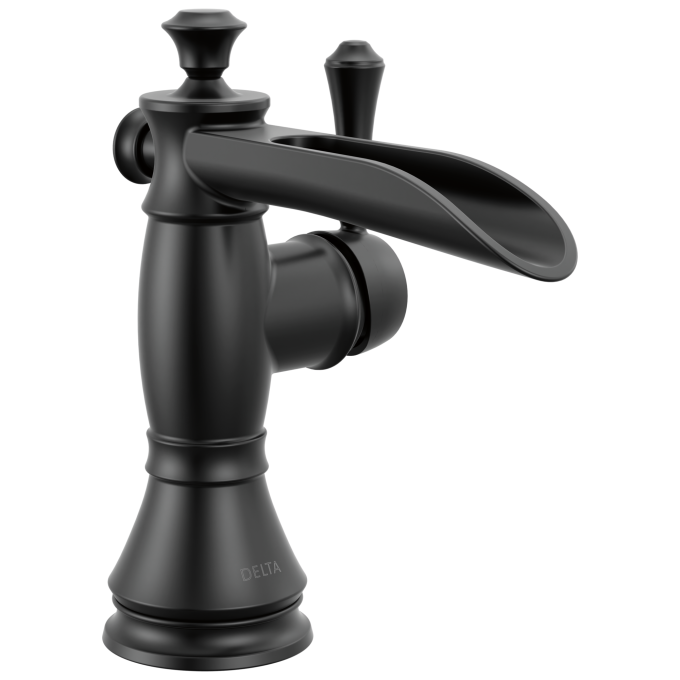 DELTA Cassidy Single Handle Bathroom Faucet — Matte Black