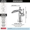 DELTA Cassidy Single Handle Channel Bathroom Faucet — Chrome