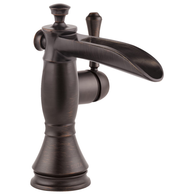 DELTA Cassidy Single Handle Channel Bathroom Faucet — Venetian Bronze