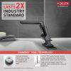DELTA Pivotal Single Handle Bathroom Faucet — Matte Black