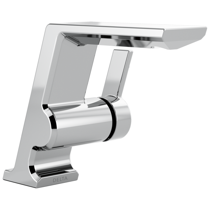 DELTA Pivotal Single Handle Bathroom Faucet — Lumicoat® Chrome