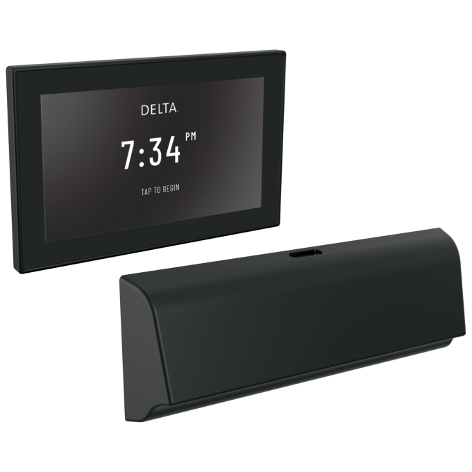 DELTA Universal Showering Components Unilateral Digital Steam Package — Matte Black