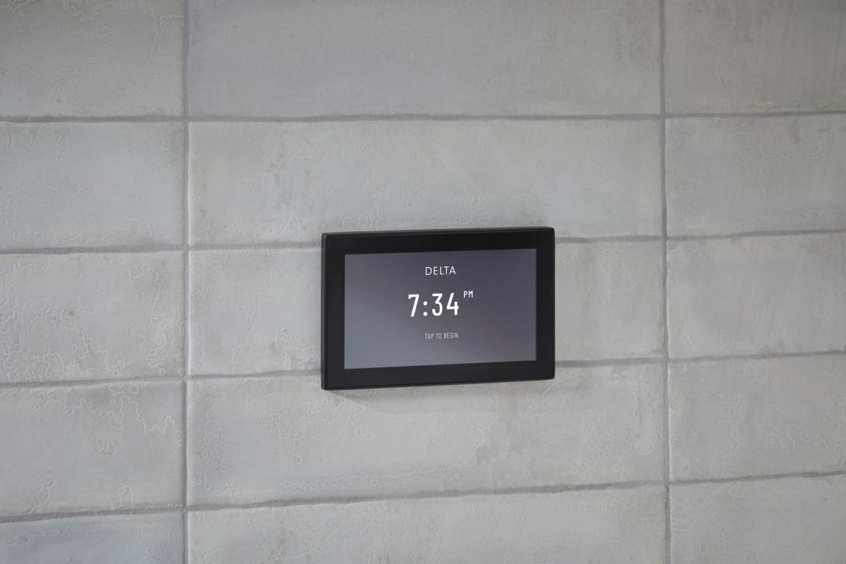 DELTA Universal Showering Components Unilateral Digital Steam Package — Matte Black