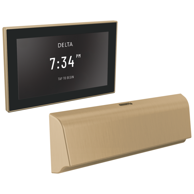 DELTA Universal Showering Components Unilateral Digital Steam Package — Lumicoat® Champagne Bronze