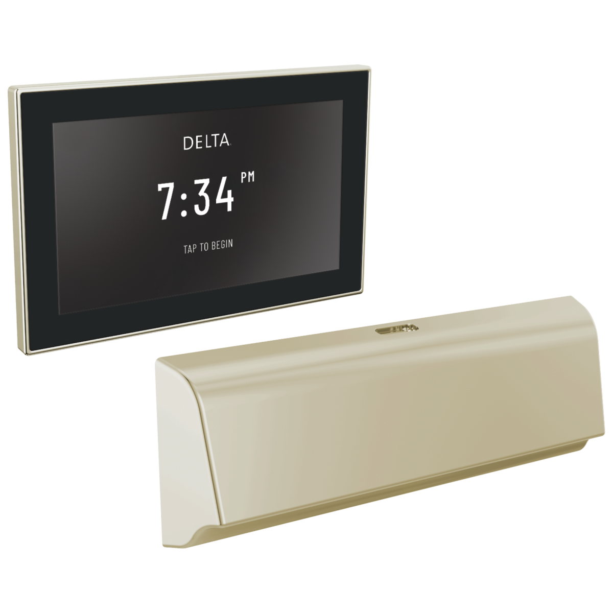DELTA Universal Showering Components Unilateral Digital Steam Package — Lumicoat® Polished Nickel