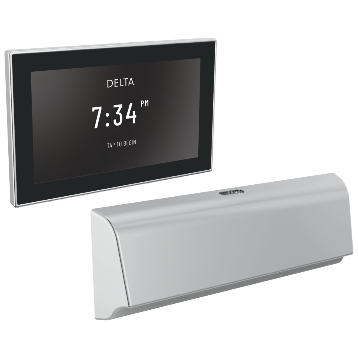 DELTA Universal Showering Components Unilateral Digital Steam Package — Lumicoat® Chrome