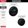 DELTA Universal Showering Components Round Steam Package — Matte Black