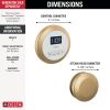 DELTA Universal Showering Components Round Steam Package — Lumicoat® Champagne Bronze