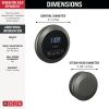 DELTA Universal Showering Components Round Steam Package — Lumicoat® Black Stainless