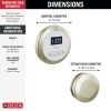 DELTA Universal Showering Components Round Steam Package — Lumicoat® Polished Nickel