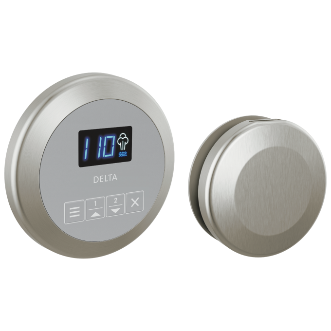 DELTA Universal Showering Components Round Steam Package — Lumicoat® Stainless