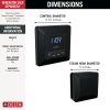 DELTA Universal Showering Components Square Steam Package — Matte Black