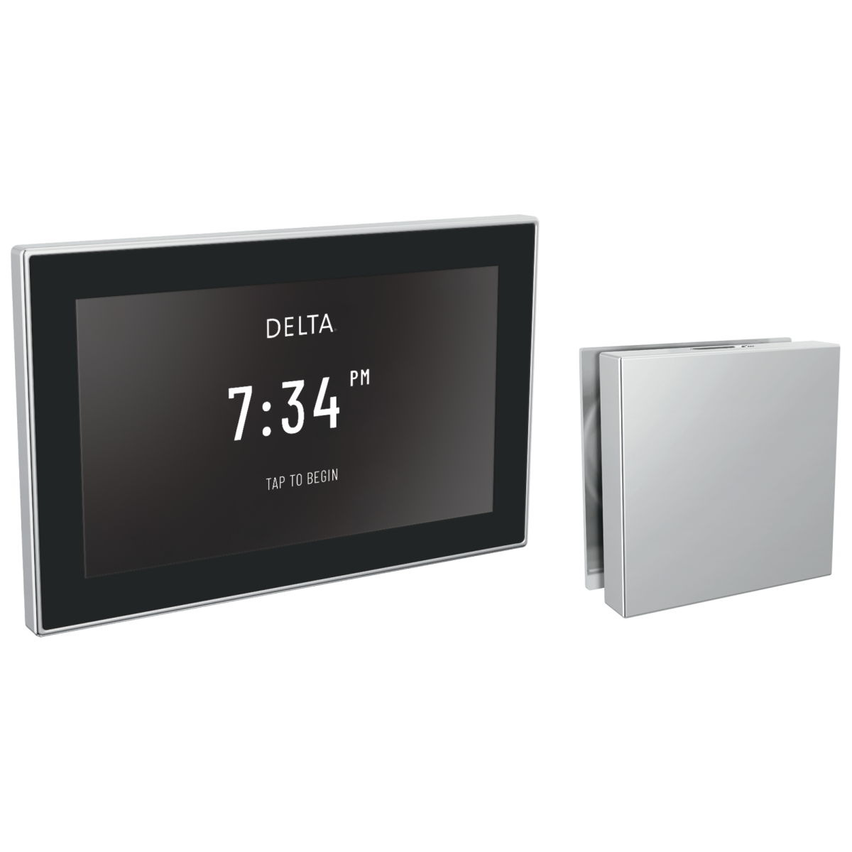 DELTA Universal Showering Components Square Digital Steam Package — Lumicoat® Chrome