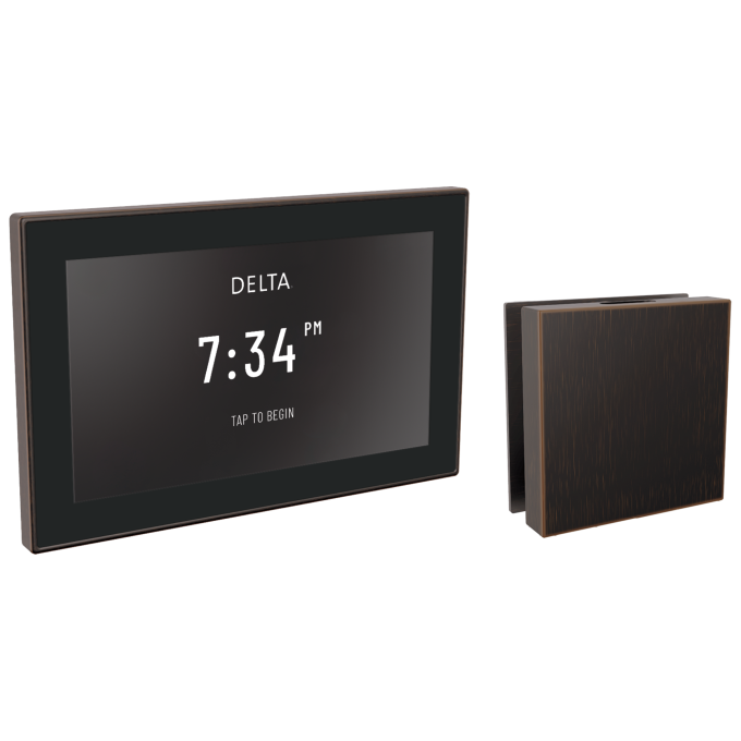 DELTA Universal Showering Components Square Digital Steam Package — Venetian Bronze