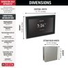 DELTA Universal Showering Components Square Digital Steam Package — Lumicoat® Stainless