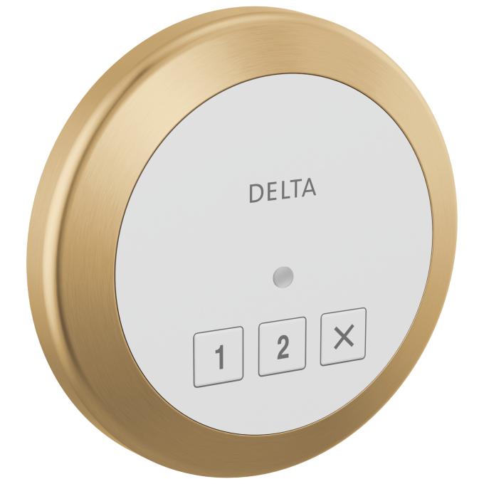 DELTA Universal Showering Components Round Exterior Steam Control — Lumicoat® Champagne Bronze