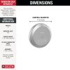 DELTA Universal Showering Components Round Exterior Steam Control — Lumicoat® Chrome