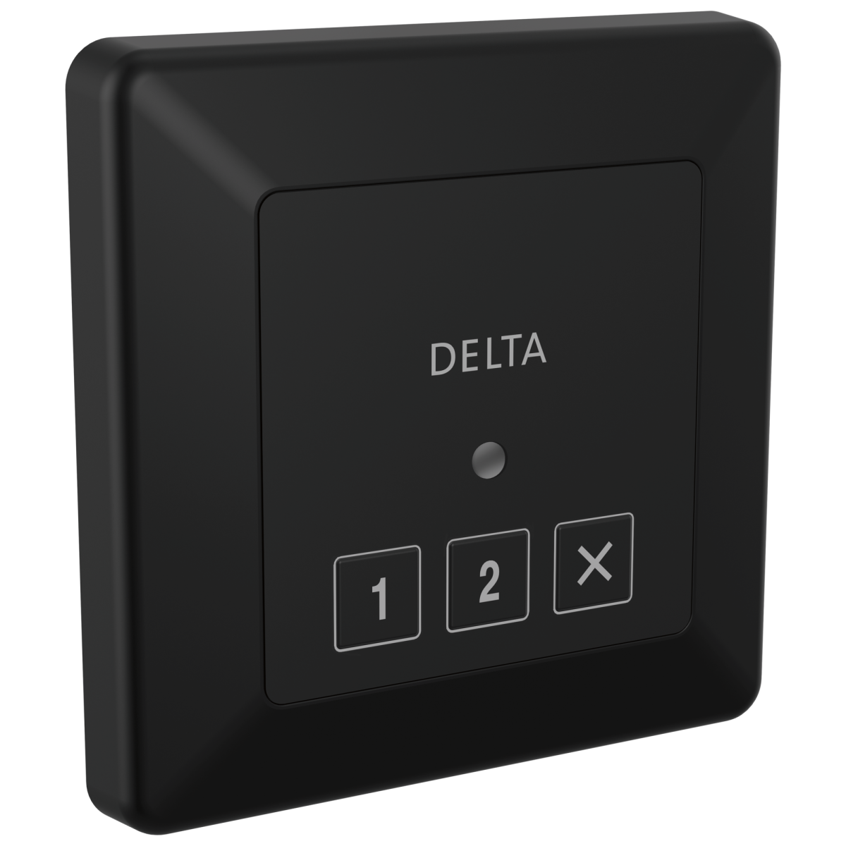 DELTA Universal Showering Components Square Exterior Steam Control — Matte Black