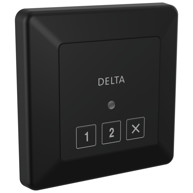 DELTA Universal Showering Components Square Exterior Steam Control — Matte Black