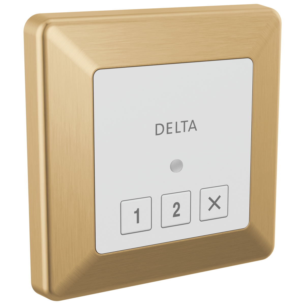 DELTA Universal Showering Components Square Exterior Steam Control — Lumicoat® Champagne Bronze