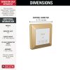 DELTA Universal Showering Components Square Exterior Steam Control — Lumicoat® Champagne Bronze