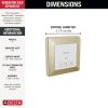 DELTA Universal Showering Components Square Exterior Steam Control — Lumicoat® Polished Nickel