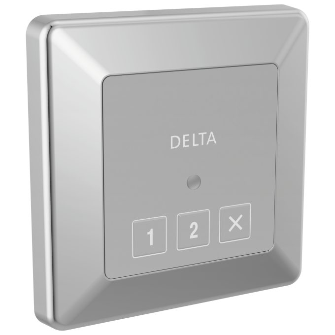 DELTA Universal Showering Components Square Exterior Steam Control — Lumicoat® Chrome