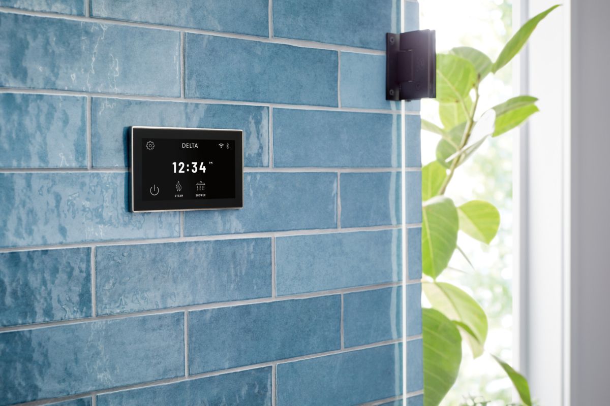 DELTA Universal Showering Components Digital Interface — Lumicoat® Black Stainless