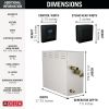 DELTA Universal Showering Components SimpleSteam Kit - 12kW — Matte Black