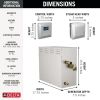 DELTA Universal Showering Components SimpleSteam Kit - 12kW — Lumicoat® Chrome