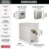 DELTA Universal Showering Components SimpleSteam Kit - 15kW — Lumicoat® Stainless