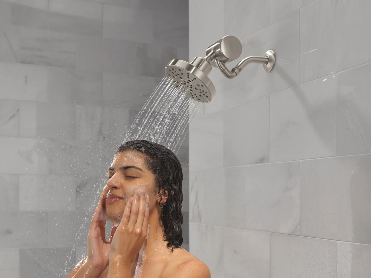 DELTA Clarifi Premium Shower Filter Attachment — Stainless