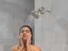 DELTA Universal Showering Components H2OKINETIC 5-Setting Contemporary Raincan Shower Head — Lumicoat® Stainless