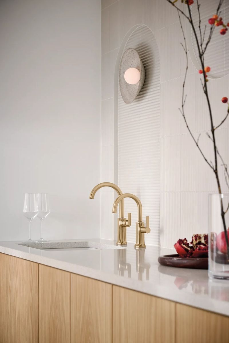 BRIZO Kintsu Bar Faucet Lever Handle Kit — Lumicoat® Luxe Gold