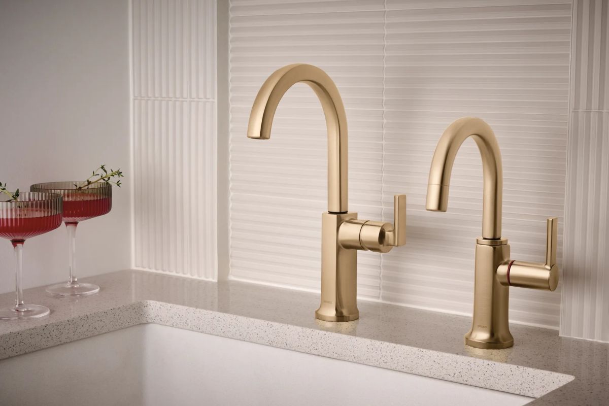 BRIZO Kintsu Bar Faucet Lever Handle Kit — Lumicoat® Luxe Gold