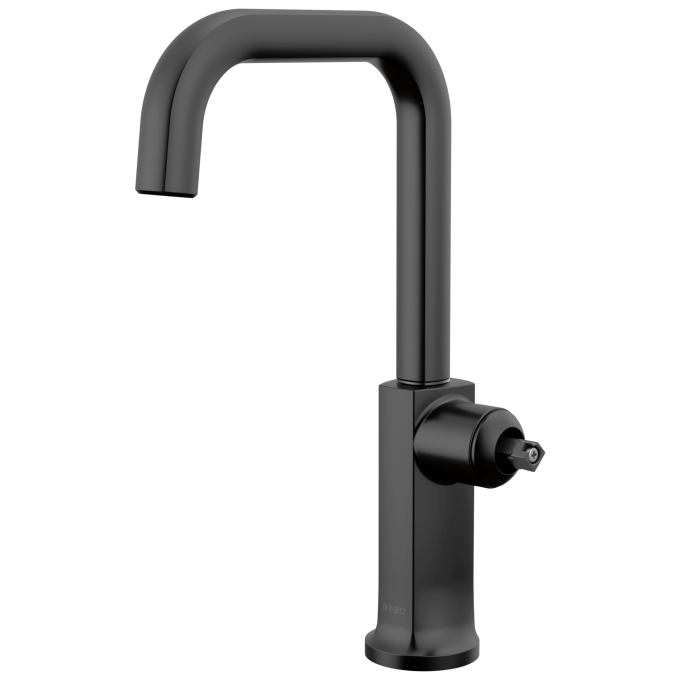 BRIZO Kintsu Bar Faucet with Square Spout — Matte Black