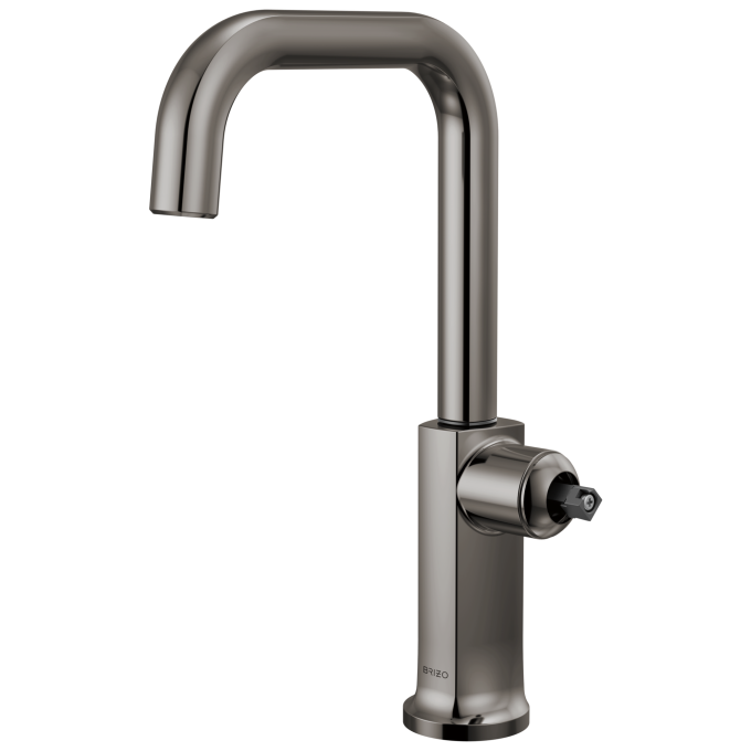 BRIZO Kintsu Bar Faucet with Square Spout - Less Handle — Lumicoat® Black Onyx
